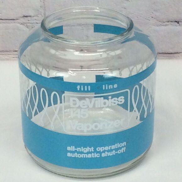 Vintage DeVilbiss No. 145 Vaporizer Humidifier Aqua Blue Glass Piece ONLY - Picture 3 of 6
